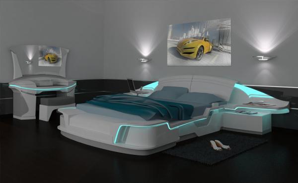 high-tech bedroom