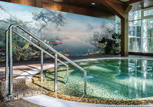 Mosaic tiles for swimming pool decoration
