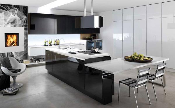 high-tech style for kitchen