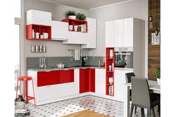 Red color in the kitchen of the Victorian era