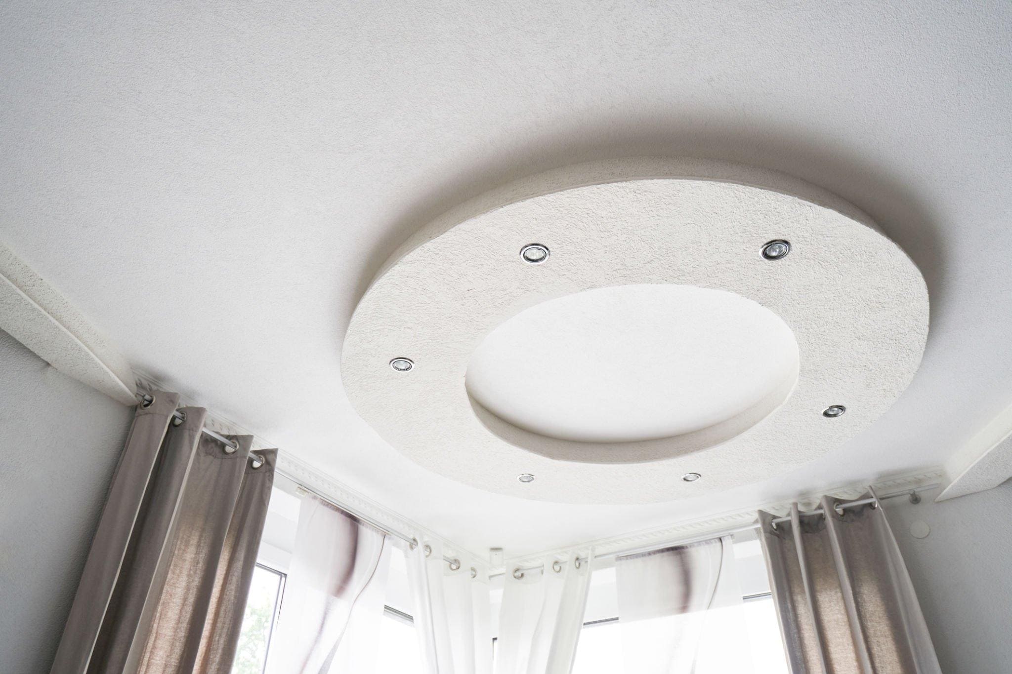 Spotlights for plasterboard ceilings: stylish light
