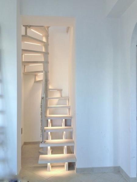 Stairs to the attic in a small house c9addf753dbfe591e7933bf30dd027da