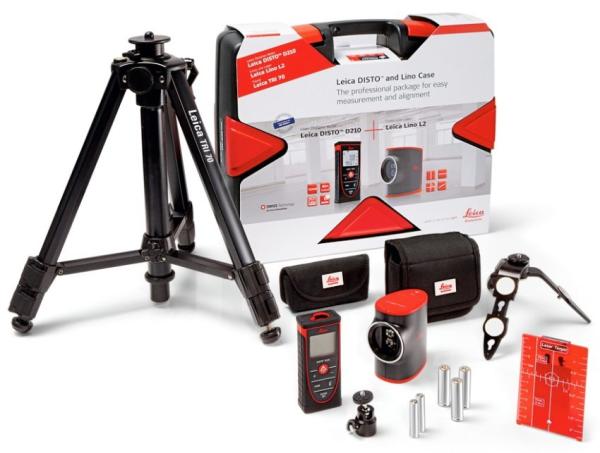 Complete set of laser self-leveling level LEICA Lino L2
