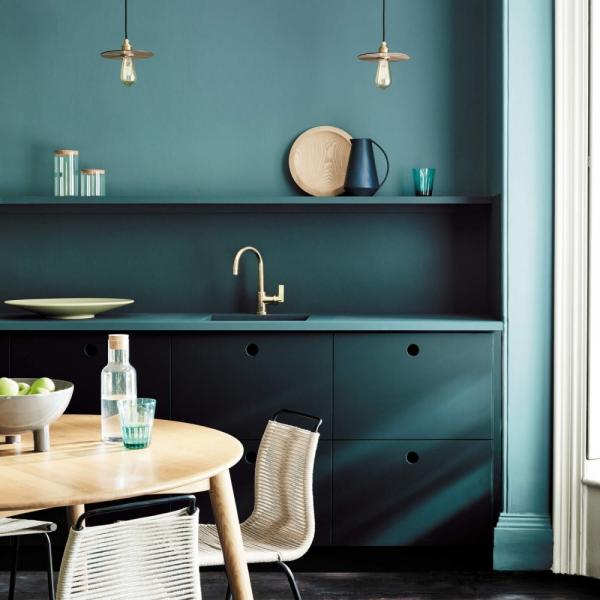 decorate in the kitchen in turquoise