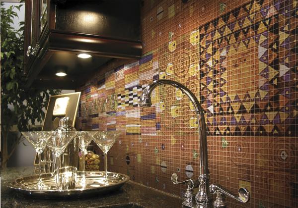 mosaic in kitchen